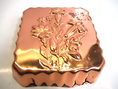 Vintage Floral Metal Kitchen Jelly Blancmange Cake Mould Baking Decoration Prop • £8.99