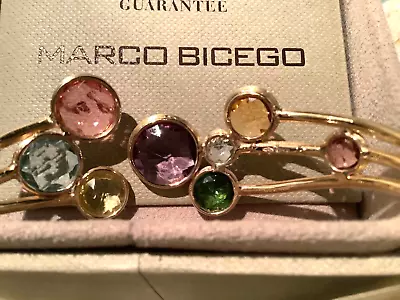 Marco Bicego 18K Jaipur Mixed Gemstone Bangle - SB51 MIX01 Y • $2500