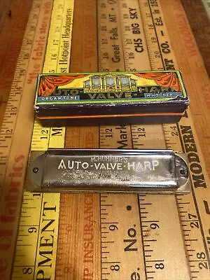 M. Hohner Auto-Valve-Harp Harmonica Organ Tone Made In Germany Key C Vintage Box • $99.95