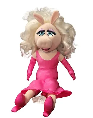 Disney Store Miss Piggy 14” Pink Dress Stuffed Plush Muppets • $14.99