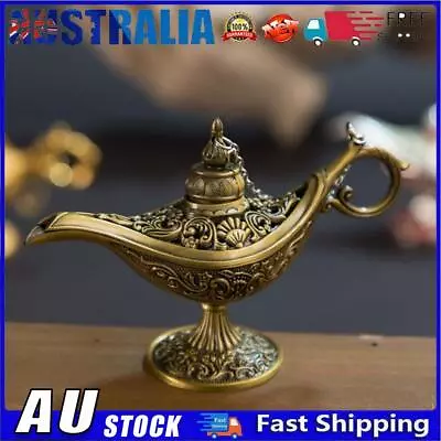 Vintage Aladdin Lamp Fairy Tale Home Desk Ornament Decor (Ancient Copper) AU • $11.69