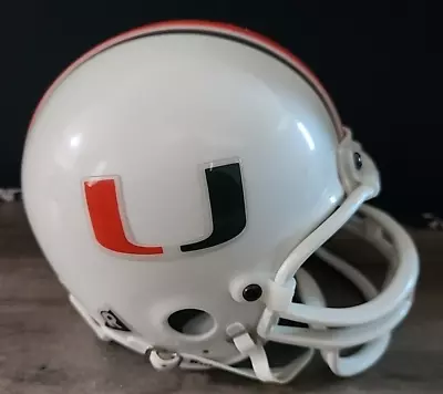 Riddell University Of Miami Mini Helmet NCAA Football Hurricanes 3-5/8 • $15.99