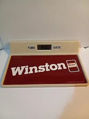Vtg 1985 Winston Checkwriter LCD Clock New Old Stock Works Tested • $19.95