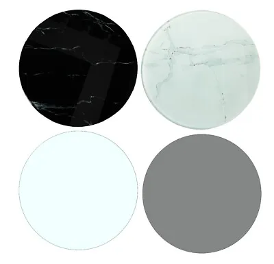 BELOFAY Tempered Glass Round Table Top Replaced Cover Dining Coffee Table • £29.99