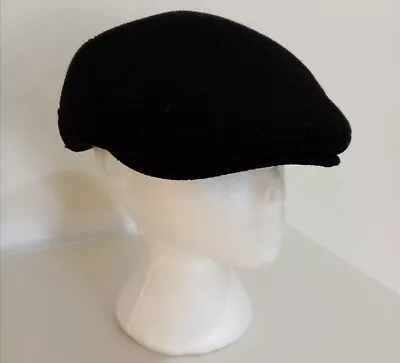 Men's Peak Flat Cap Black Comf Casual Hat Peaky Fashion Hat  • £6