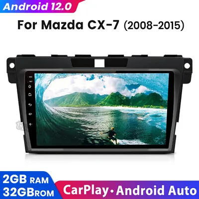 For MAZDA CX-7 2008-2015 9  Android 12.0 Car Radio Stereo GPS Navigation DAB+  • $139.99