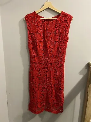Women’s Mango Red Long Dress Suit Medium • £3.25