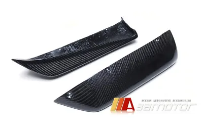 Carbon Fiber Rear Bumper Extension 2PC Fits Mitsubishi Lancer Evolution X EVO 10 • $152