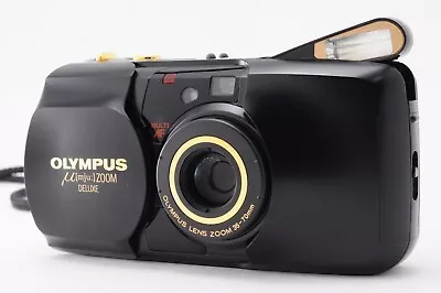 [READ MINT] Olympus μ Mju Zoom Deluxe Black Gold Point & Shoot Camera From Japan • $74.99