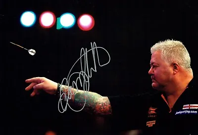 Darryl FITTON Signed 12x8 Autograph Photo 2 AFTAL COA Darts Player WDF BDO   • £29.99