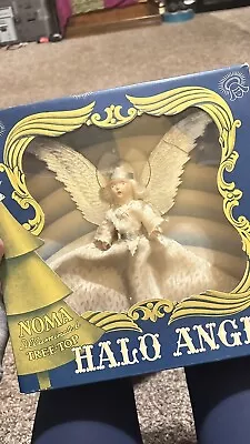 Vintage NOMA Illuminated Tree Topper HALO ANGEL In Original Box Works! 1940s USA • $44.97