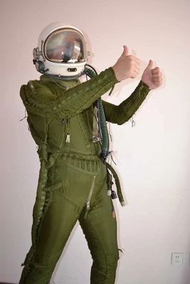 £769.99 • Buy Air Force Fighter Pilot Flight Helmet No.0302060,pressure Flying Suit