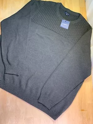 New Men's Croft & Barrow Big & Tall Sweater Size 4XB In Charcoal Gray- • $47.99