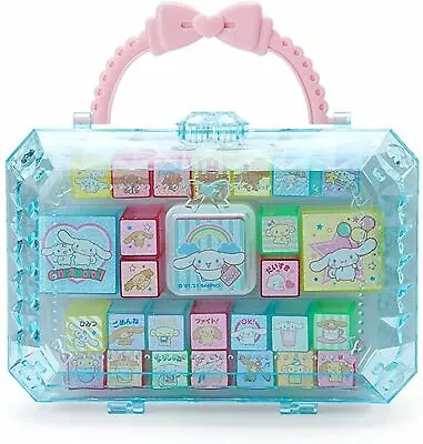 Sanrio Character Cinnamoroll Friend Stamp Set With Case Blue Decoration Gift New • $33.32