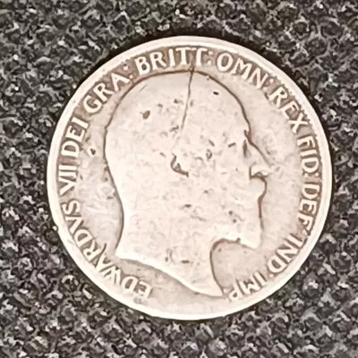 1909 King Edward VII .925 Silver Sixpence #3 • £4.99