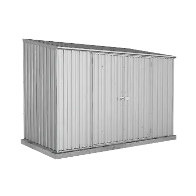 Absco Sheds 3.00mW X 1.52mD X 2.08mH Zincalume Economy Garden Shed - Double Door • $569