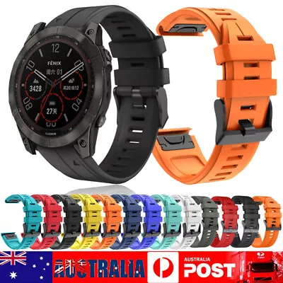 Replacement For Garmin Fenix 5 6 5X 6X 7 7X Watch Band Silicone Strap QuickFit • $10.55