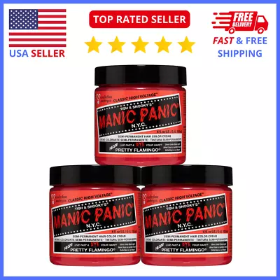 Manic Panic Pretty Flamingo 3-Pack Classic High Voltage Semi-Permanent Hair Dye • $20.44