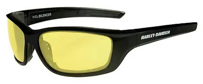 Harley-Davidson® Men's Wiley-X Silencer Black Sunglasses W/ Yellow Lens HASIL11 • $51.02