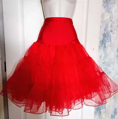 New 50s Style Red 25  Net Underskirt/Petticoat Sz 12-16 Rockabilly  • £12