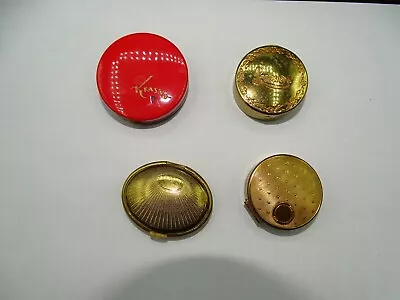 4 Vintage Make Up Compacts Mixed Brands & Styles Krasny Luxor & More • $11.50