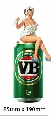 VB Beer Can VB Beer Can  Sticker Suit Bar Camping Fishing Boat Bumper Sticker • $5.95