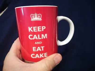 Soho Loft Keep Calm And Eat Cake Ceramic Coffee Cup Mug • £9.65