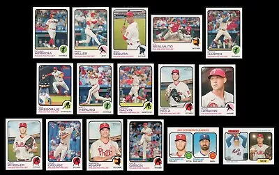 2022 Topps Heritage Philadelphia Phillies 16 Card Team Set • $16