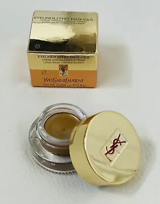 YsL Eyeliner Effect Faux Cills Cream Long Wear Cream Eyeliner 7 Gold In Pot 2.8g • £9.90