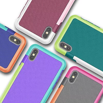 For IPhone 11 Pro Max XR XS 8 7 SE Case Rugged Slim Silicone Shockproof Cover UK • £2.98