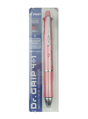 Pilot Dr Grip 4+1 Baby Pink Barrel Pen With Mechanical Pencil P-BKHDF1S-BP636948 • $14.45