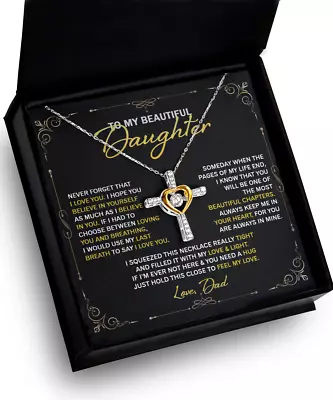 To My Daughter Necklace Gift For Daughter From Dad/Mom-Daughter Father Necklace • $36.98