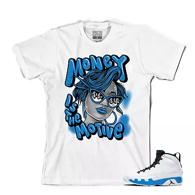 Tee To Match Air Jordan Retro 9 Powder Blue Sneakers. Motive Tee • $24