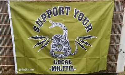 3x5 Gadsden Support Your Local Militia  We The People January 6th Fag Banner • $12.88