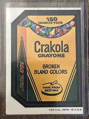 1973 TOPPS WACKY PACKAGES 1973 SERIES 3 CRAKOLA White Back • $49.95