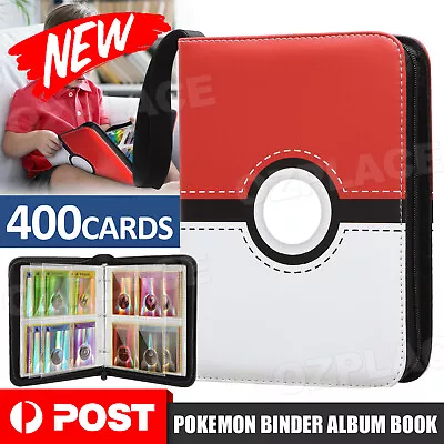 For Pokemon CCG Cards 400 Pocket Card Folder Binder Album Book Cards Holder Case • $19.95