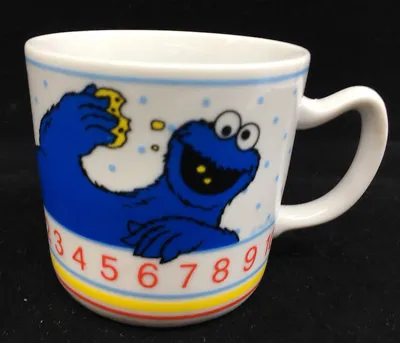 £39.64 • Buy Coffee Mug Cup Cookie Monster Sesame Street Japan Cookie Counting Numbers JPM
