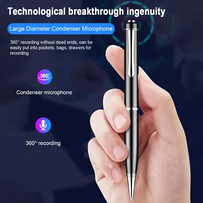 32gb Digital Voice Activated Recorder Mini Audio Recording Pen Device • $17.09