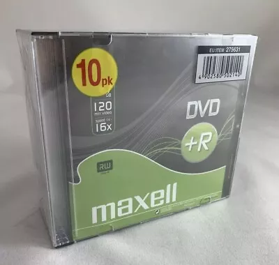 MAXWELL RW DVD+R 10 PACK JEWEL CASE 120 Mins  • £11.99