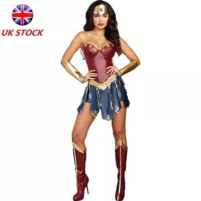 £22.99 • Buy Movie Wonder Woman Diana Costume Superhero Halloween Cosplay Fancy Dress Outfit