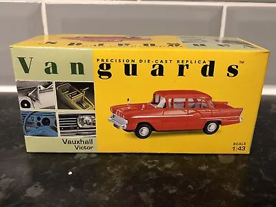 Vanguards 1957 Vauxhall Victor In Gypsy Red 1:43 Scale Diecast Model VA38000 • £8