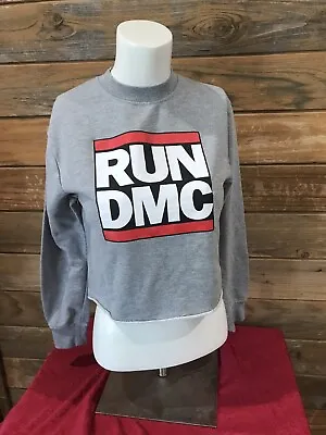 RUN DMC Vintage Rap Crop Sweatshirt Junior Small Official RUN DMC Brand • $14.99