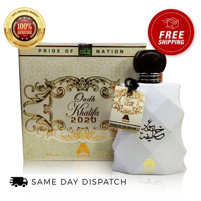 £14.99 • Buy Oudh Khalifa White By Oud Al Anfar Halal Fragrance Attar EDP Spray Perfume 100ml