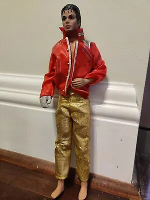1984 LJN Michael Jackson Beat It 12  Action Figure W/sequined Glove Gold Pants • $29.99