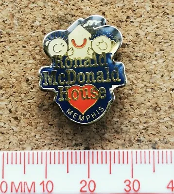 Mcdonalds Metal Pin Badge - RONALD MCDONALD HOUSE MEMPHIS • £5