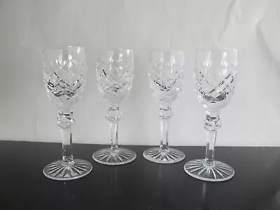 $125 • Buy WATERFORD Crystal POWERSCOURT Aperitif Or CORDIAL 4 5/8  Glass Set Of 4