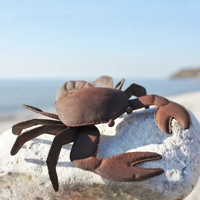 Metal Tin Crab – Coastal Ornament • £11.95