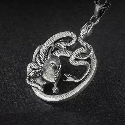 Ancient Greek Mythology Snake Princess Medusa Pendant Unisex Vintage Punk Jewelr • $0.99