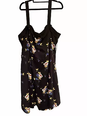 Gorgeous City Chic XXL Multicoloured Dress. Pinup Rockabilly Plus 50s Babydoll • $14.99