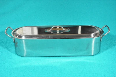 $19 • Buy Stainless Steel Fish Poacher 18c Inox Italy